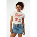 True Religion Women's Vintage Cherry Cap Sleeve T-Shirt