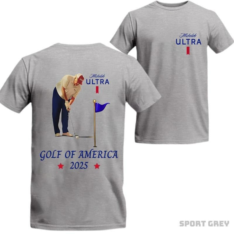 Trummpp Michelob Ultra Golf T-shirt, Golf of America 2025 Graphic, Fun & Patriotic for Golf Enthusiasts Hoodie, Sweatshirt