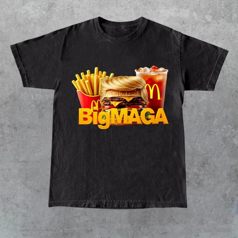 Trump McDonalds Big Maga Shirt, Gift for Fan, Gift for Her, Gift for Him