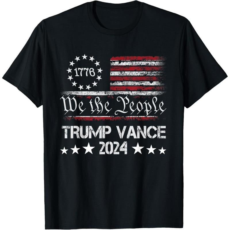 Trump Vance 2024 President Trump Supporter Re-Election T-Shirt made in usa