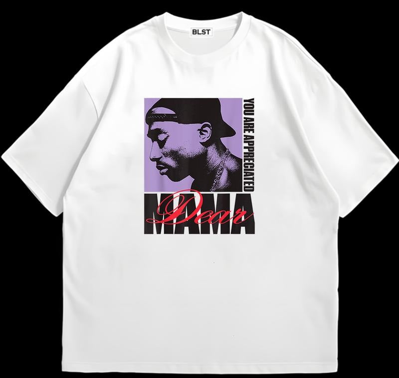 Tuu.PPac Dear Mamaa T-Shirt Retro Design Customizable Graphic Add Your Unique Twist