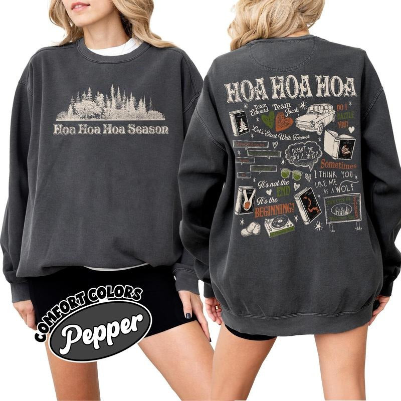 Twilight Hoa Hoa Hoa Sweatshirt, Twilight Forks Washington