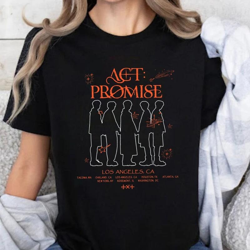 Tx.T Tour Act Promise Shirt, T.Xt Tomorrow Deja Vu Shirt, T.Xt Tour 2024, Txt Comeback Minisode 3: Tomorrow Shirt, Kpop Txt Merch For Fans, Unisex T-Shirt, Gifts For Men Women, Short Sleeve Tee Shirt
