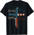 USA Flag Religious Quote 4th of July Christian Faith T-Shirt | Unisex Cotton Tee Gift, Crewneck, Short Sleeve