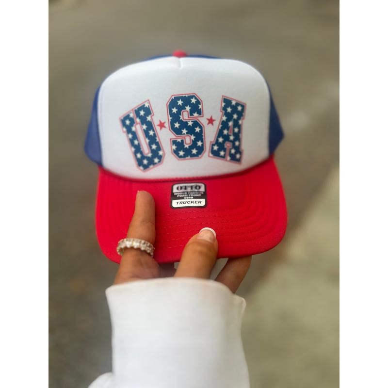 USA Hat Red White and Blue
