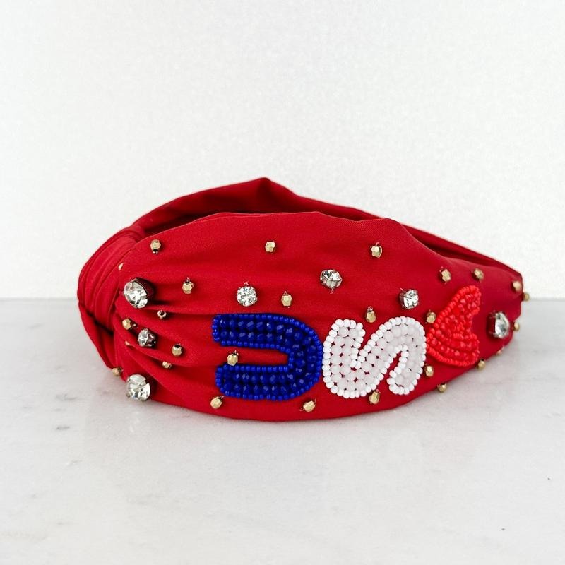 USA Party Knotted Headband