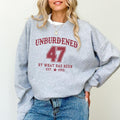 Unburdened 47 President Sweatshirt, Trummpp 45 47 Long Sleeves Pullover, Trummp Supporter Gift Presidential, Trummpp Won Clothing Style, MAGA Sweater.