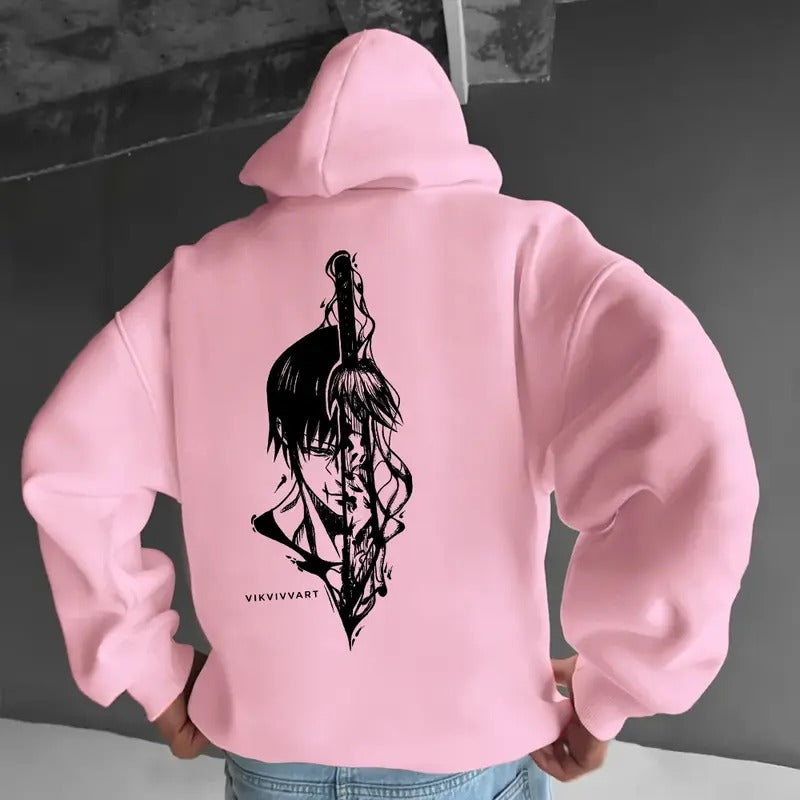 Unisex Anime Fushiguro Toji Print Hoodie, Jujutsu Kaisen Hoodie, Manga Hoodie For Men, Best Anime Hoodie, Gift For Anime Lovers, Anime Printed Shirt, JJK Gift For Fans, Gift For Him, Gift For Her V2