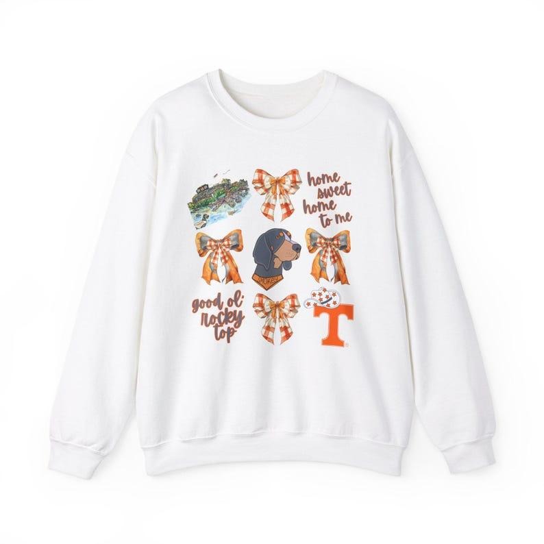 University of Tennessee Vols Unisex Crewneck Sweatshirt Game Day Fan Gear Gifts Coquette Bow