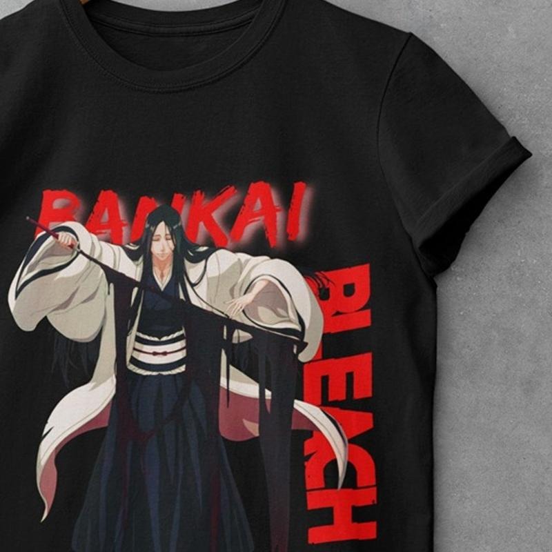 Unohana Shirt, Bankai Minazuki Shirt, Bleach Anime Shirt, Ichigo, Kenpachi Shirt Unisex Full Size