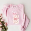 [Up To 5XL] Dr Pepper Pink Bow Coquette Sweatshirt, Cute Pink Soda Drink Shirt, Dr.Pepper T-Shirt, Aesthetic Girly Tee, Dr Pepper Lover Gift, Soda Lovers