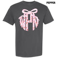 Valentine Cheetah Monogram Comfort Colors T-Shirt 'NLB'