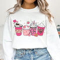 Valentine Coffee Sweatshirt, Valentines Day Sweatshirt, Coffee is My Valentine Sweatshirt, Pink Valentine Coquette Heart Sweatshirt, Coffee Lover Sweatshirt