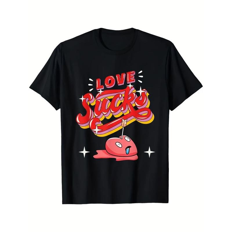 Valentine's Day Fun Men's T-Shirt - Comfortable Cotton, Casual Fit with Unique Print Design, Machine Washable made in usa
