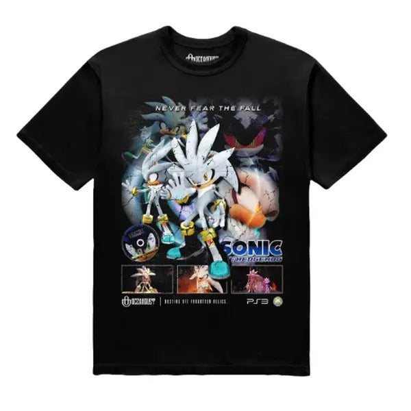 Video Games Sonic 06 Silver The Hedgehog Staple T-Shirt