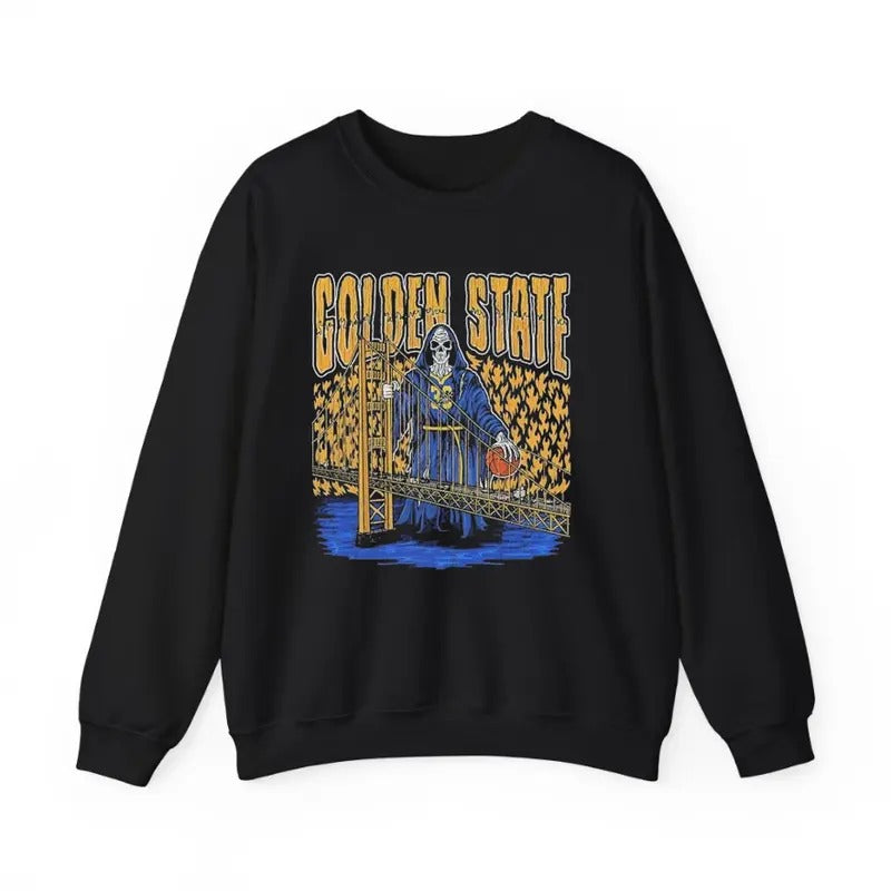 Vintage 90s Golden State Crewneck Sweatshirt for Basketball Fans T-Shirts, Hoodie | GrindPrints.com