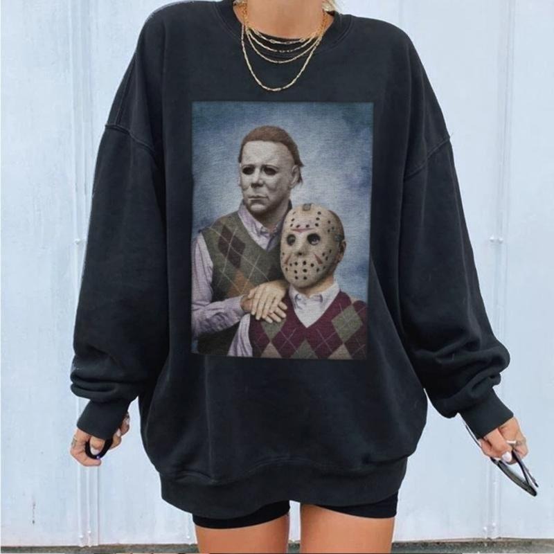 Vintage Design Halloween Ghost Face Scream Michael Myers Shirt - Sweatshirt - Hoodie