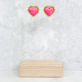 Vintage Frame Heart Earrings