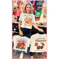 Vintage Fruit Graphic Crop Top T-Shirt