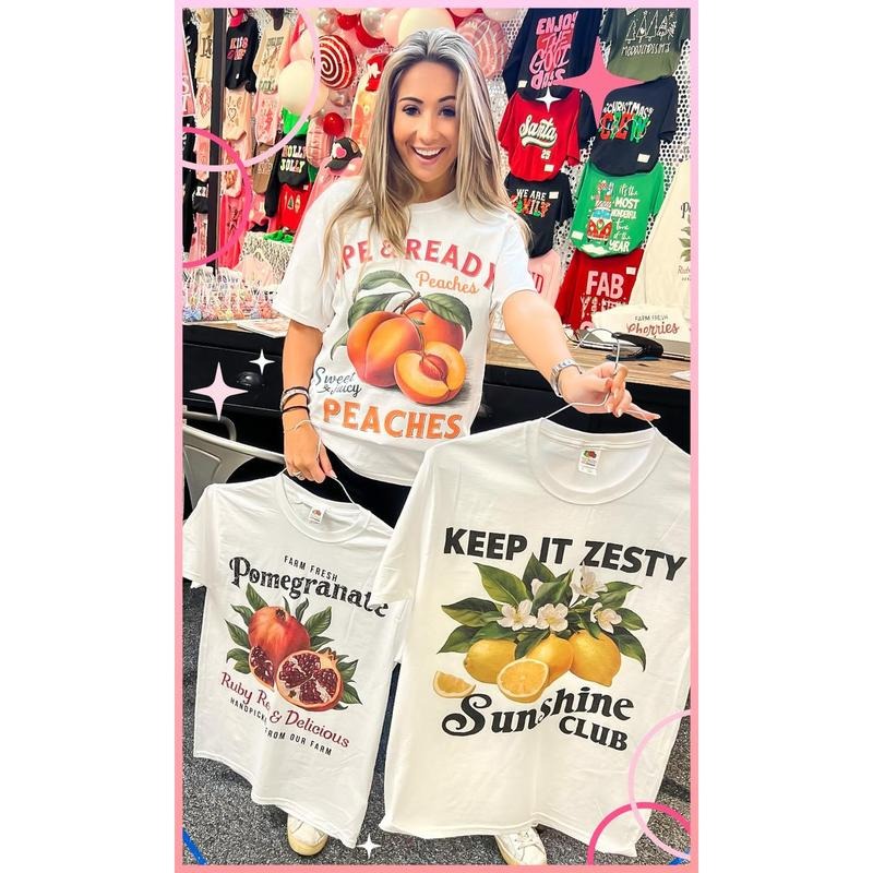 Vintage Fruit Graphic T-Shirt