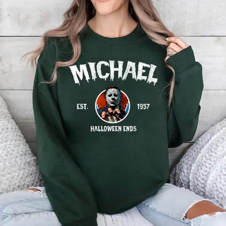 Vintage Halloween Characters Sweatshirt, Halloween Crewneck, Halloween Movie Fan Gift, Characters Movie Sweatshirt, Halloween Sweatshirt,  Halloween Movie Sweatshirt