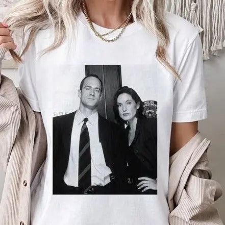 Vintage Law And Order Olivia Benson And Elliot Stabler Shirt | Law And Order Tv Show Shirt | Elliot And Olivia Shirt