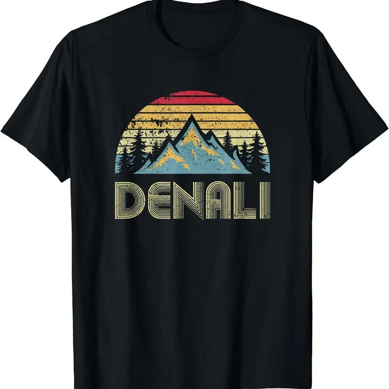 Vintage Mt. Denali National Park Alaska Mountain T-shirt