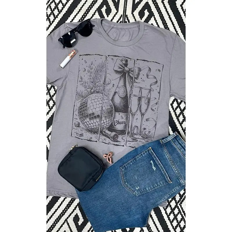 Vintage New Years Graphic T-Shirt