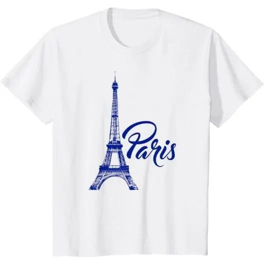 Vintage Paris Tshirt I Love Travel Wanderlust Eiffel Tower T-Shirt Made in USAstyle{n002}2