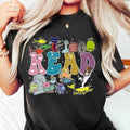 Vintage Read Children's Books Teache T-Shirt, Unisex Cotton For Men, Casual Polyeste Crewneck Shortsleeve