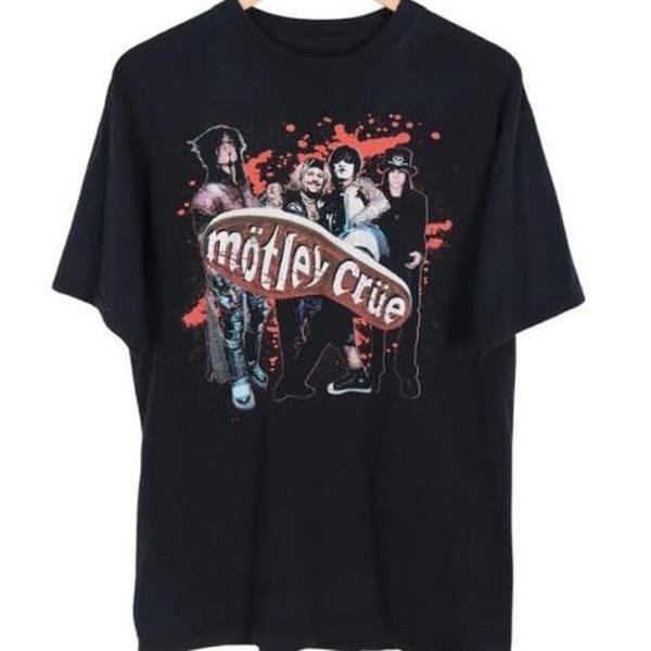 Vintage Retro Style Motley Crue Band T-Shirt, Rock Band Tee, Y2k, Unisex Graphic T-Shirt, Gift For Men Women, Womenswear Menswear Top Streetwear