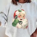 Vintage Santa Claus Sweatshirt, Santa Christmas Tee Shirt, Holiday Christmas Santa Sweater, Winter Christmas Shirt, Gift For Xmas