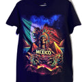 Viva Mexico T-shirt - Black Graphic Tee Featuring Vibrant Mexican Art Design Casual