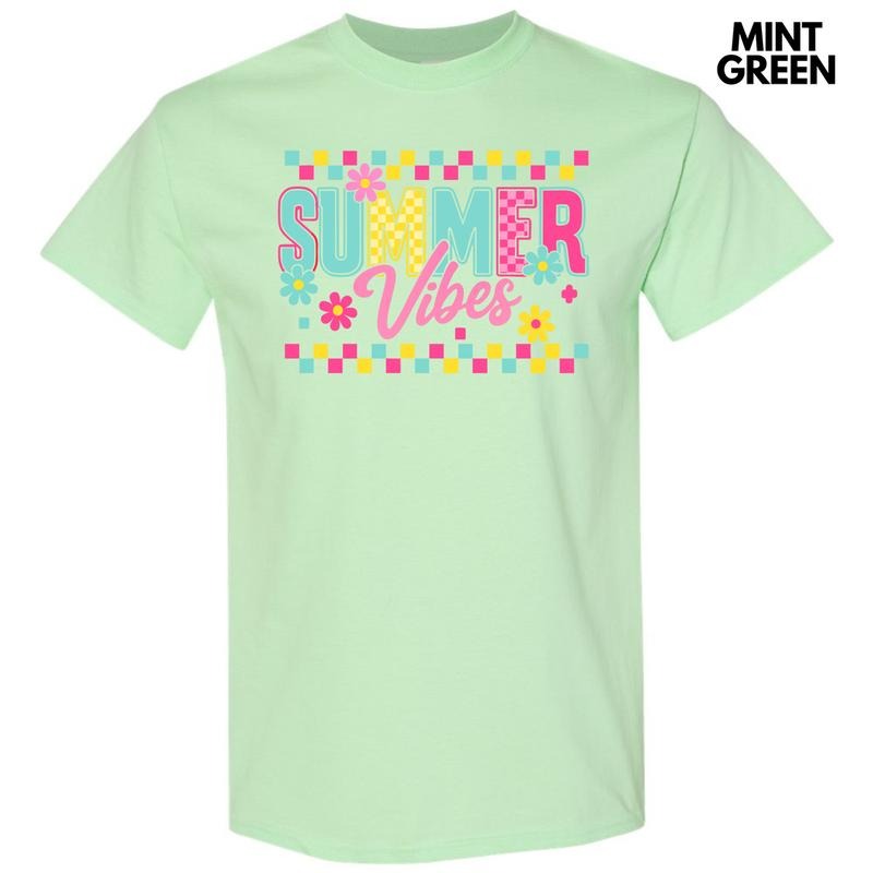 Vivid Color Summer Vibes Gildan Short Sleeve T-Shirt 'NLB'