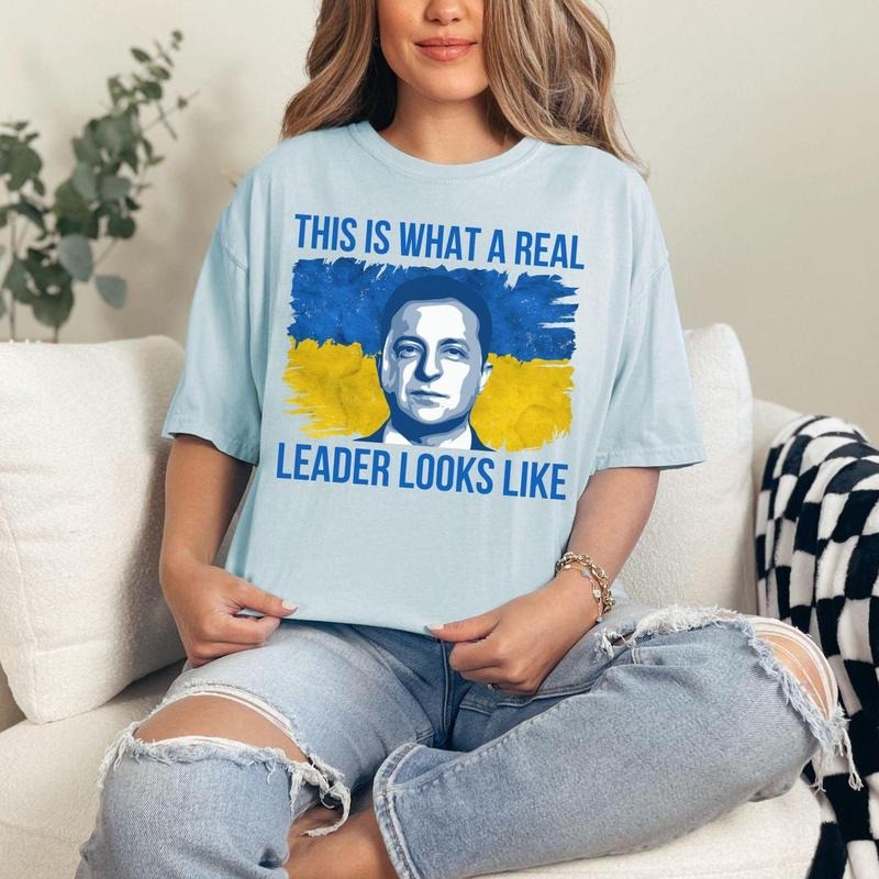 Volodymyr Tee, Support Ukraine Shirt, Ukrainian, Anti, This Is What A Real Leader Looks Like