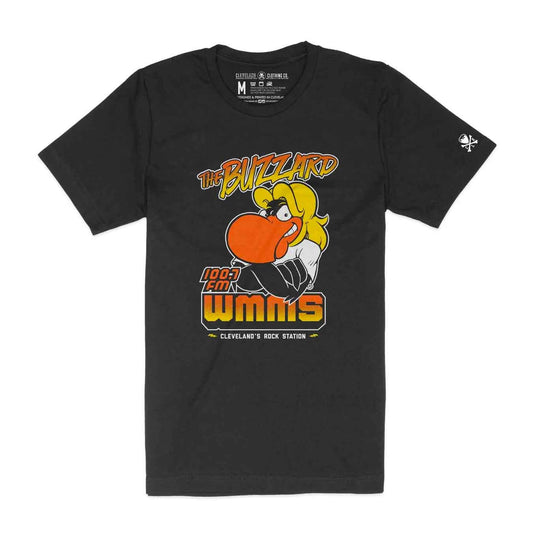 WMMS 100.7 FM The Buzzard - Mens/Unisex Crew T-Shirt *Officially Licensed
