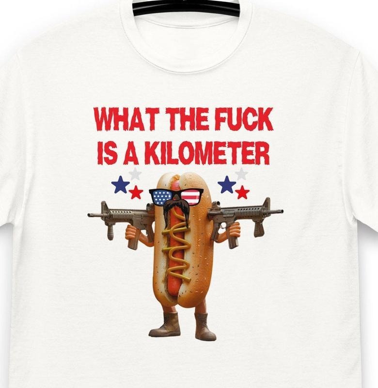 WTF Is A Kilometer Meme Shirt, Funny Meme T-Shirt, USA Shirt, Weird Shirts, 90s Graphic T-Shirt, Trendy Funny Shirts,...