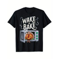 Wake & Bake Turkey Feast Fun Thanksgiving Chef Gift Idea Themed Men's T-Shirt made in usastyle{n002}2
