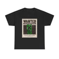 Wanted Creeper Unisex Heavy Cotton Tee Mine Theme and Perfect Gamer Gift