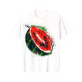 Watermelon Art Painting Abstract Graphic Watermelon T-Shirt made in usa