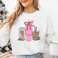'We're Girls' Holiday Drinks Crewneck Sweatshirt Pullover
