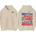Where The Spirit of the Lord Is There Is Freedom Hoodie T-Shirt, Faith 4Th Of July Tee, Freedom Christian Clothing, Independence Day Gift, USA Celebration Shirt For Men For Women
