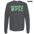 Wifey Clovers Long Sleeve Comfort Colors T-Shirt 'NLB'