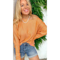 Wifey Material Tangerine Two Tone Top