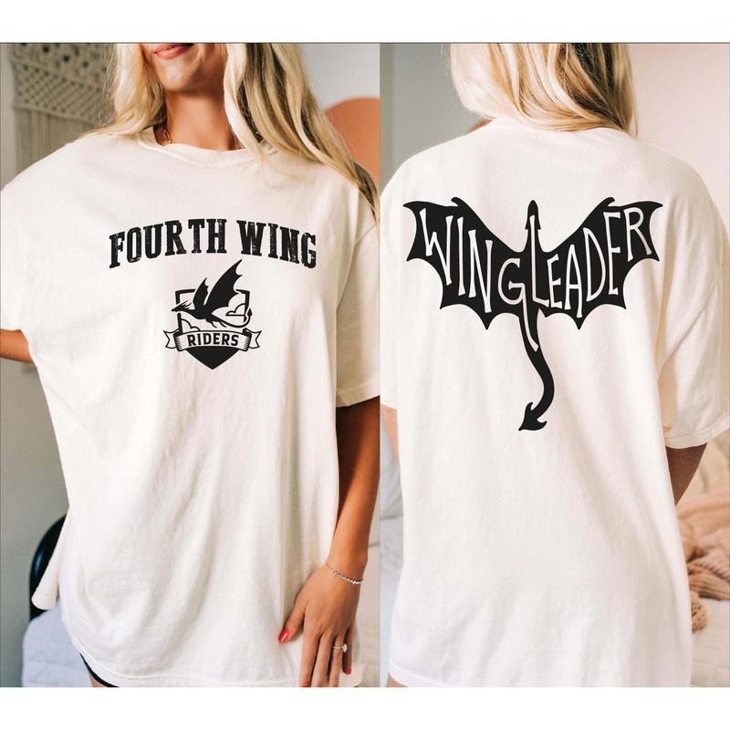 Wing Leader Fourth Wing Shirt, Fourth Wing Merch, Scribe Quadrant Tee, Iron Flame By Rebecca Yarros Merchandise