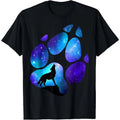 Wolf Paws Galaxy Wild Lone Wolves Stars Moon Wolf T-Shirt
