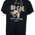 Wolf T-Shirt - Black tees Cotton Crewneck