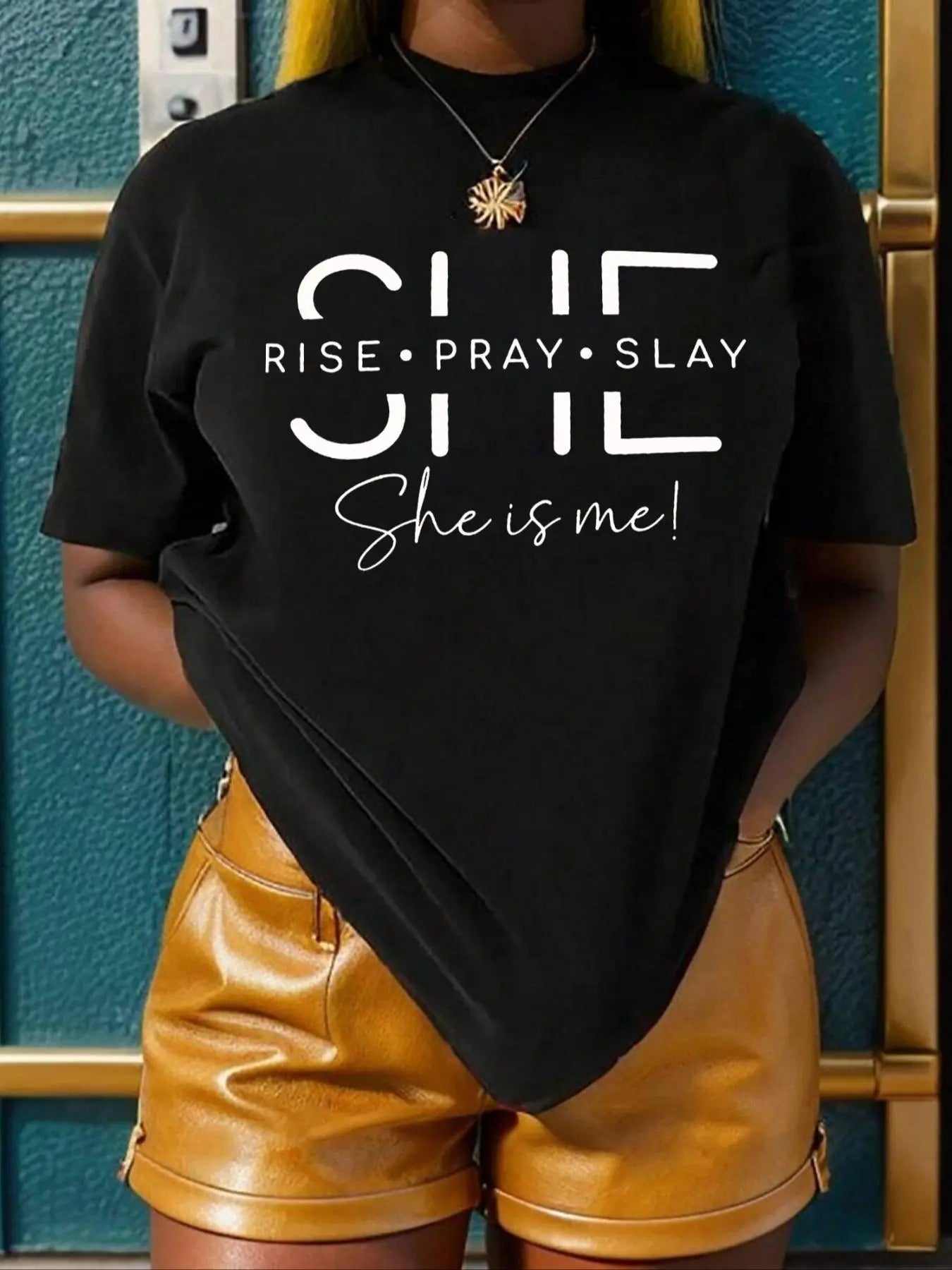 Women's Letter Print Round Neck Tee, Fashion Casual Short Sleeve T-shirt for Daily Holiday Vacation Outdoor Wear, Ladies Clothes for All Seasons