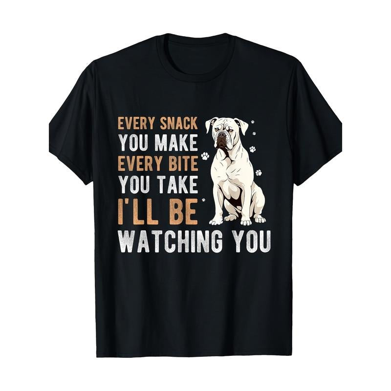 Women's T-Shirt | Casual Round Neck | Short Sleeve | Humorous Bulldog Graphic Tee | All-Season Comfort Fit | Machine...