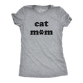Womens Cat Mom T Shirt Funny Pet Animal Lover Kitty Novelty Tee Funny Womens T Shirts Cute Slimming Top Comfortable Soft Womenswear Mother's Day Tops for Women Funny Cat Top Women's Novelty Tees Light Grey
